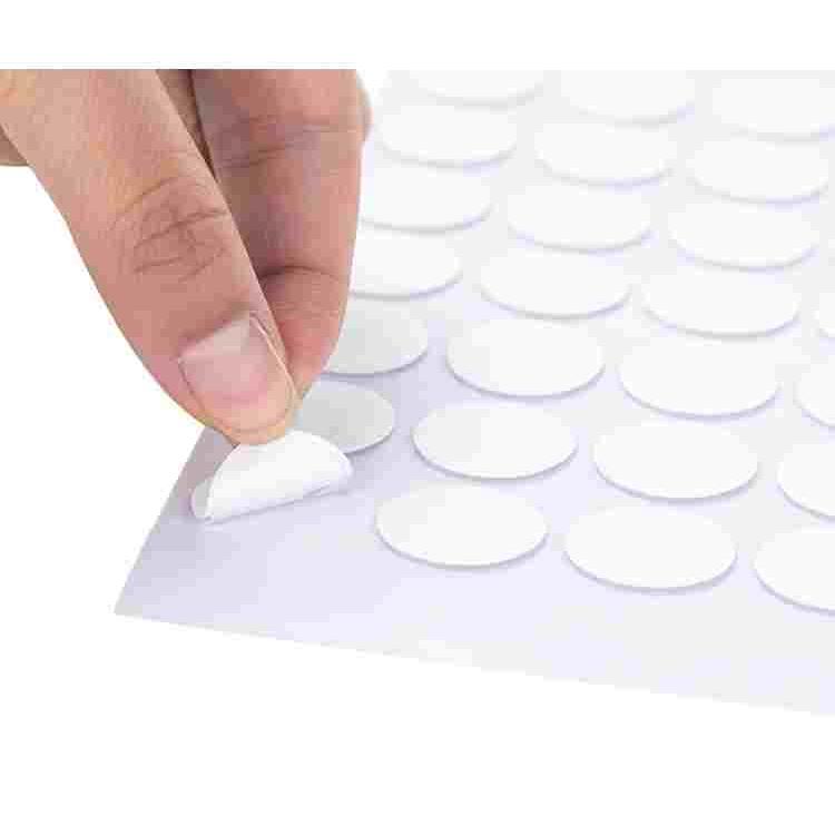 粘胶粘度透明可撕无痕盲盒高双面不留纳米圆形固定不胶贴胶带痕墙