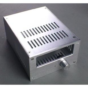 全铝合金全银色银色胆机箱 前级机箱 小型胆前级全铝机箱