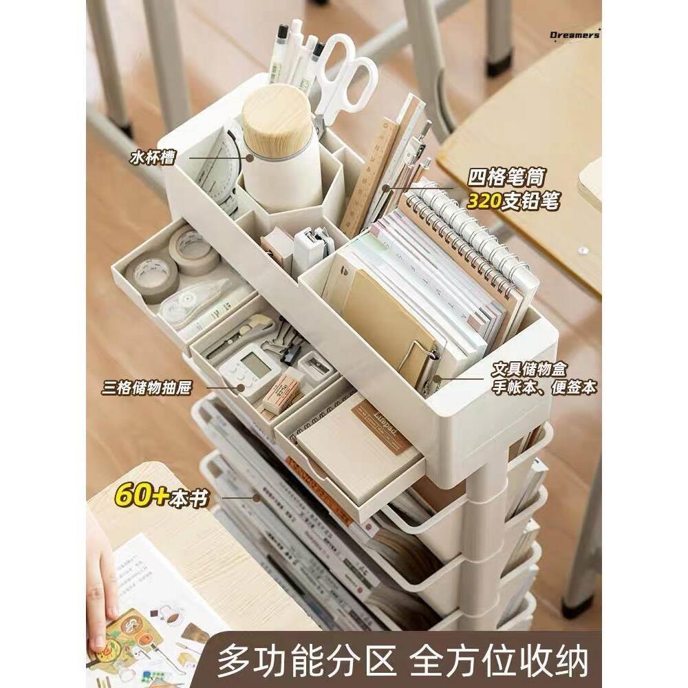 桌边书架可移动课桌书桌收纳置物架书本书立架学生初高中厂家