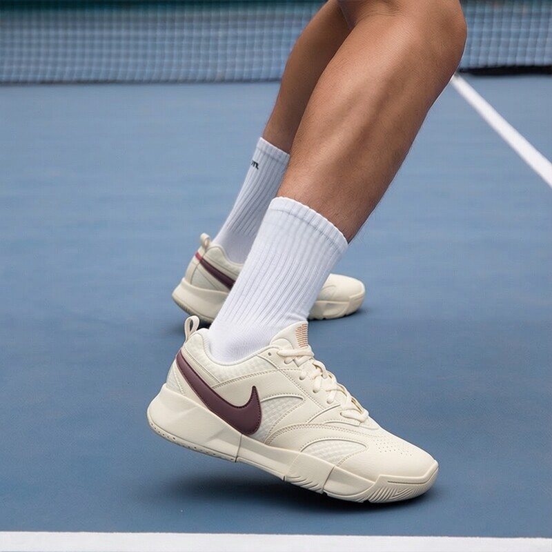 Nike Court Lite 4耐克女款网球鞋米黄色低帮休闲运动跑鞋FD6575图片