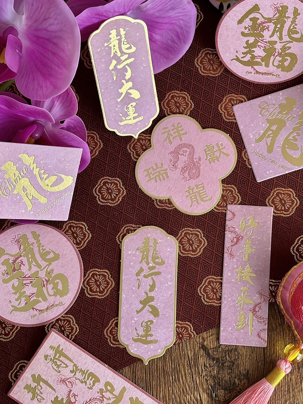 2025新年福桶挂卡年宵花盒吊