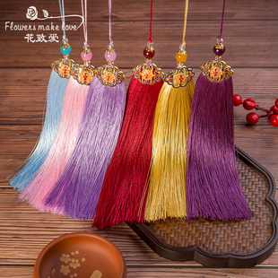 2026新款年宵花福桶挂件 装饰流苏国风高档穗子吊坠 花艺插花材料