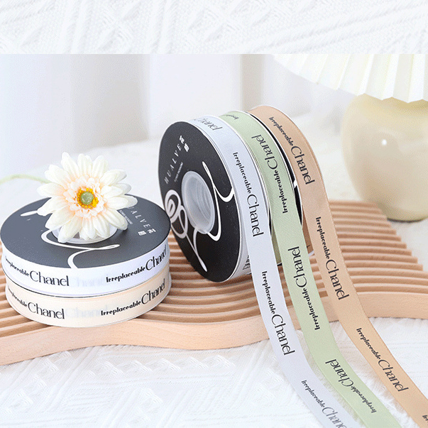 小香风丝带鲜花包装花艺丝带