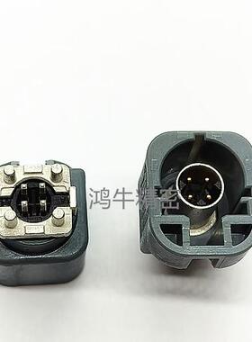 1-2304935-1 TE 汽车GPS导航HSD4 公头立式 FAKRA插座板 LVDS四轴