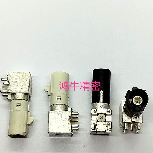 CZ0648B CZ0648A安费诺 FAKRA A型 B型公头弯脚插座 GPS车载板端