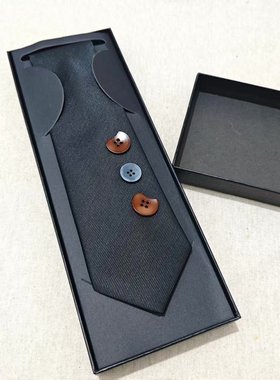 七鱼夕之夜】系列  蓝调之棕免打结领带 PBPR