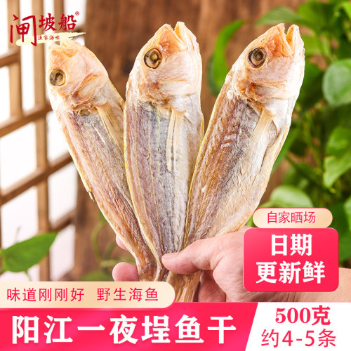 鲜晒金线鱼干，阳江一夜埕鱼好吃