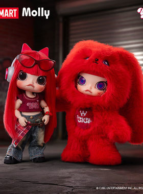 正品POPMART宋雨琦联名MOLLY × YUQI系列1/8可动人偶玩具摆件
