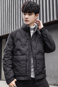 冬季新款轻薄羽绒服男 短款防风立领外衣 保暖羽绒外套XJ57-P150图片