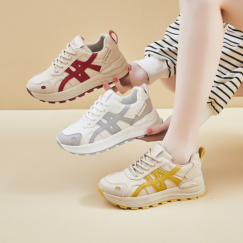 2026春天新款鞋子厚底防滑老爹鞋户外舒适运动鞋浙江潮流休闲鞋女