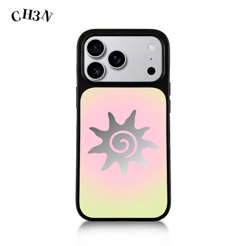 CH3N·失控太阳【镜面】iPhone17promax艺术感手机壳16韩系简约苹果保护套小众个性高级感14手机壳防摔保护壳