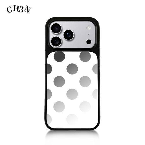 CH3N·纯白波点【镜面】iPhone17promax艺术感手机壳16韩系简约苹果保护套小众个性高级感14手机壳防摔保护壳