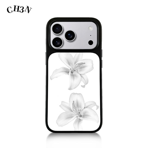 CH3N·白百合适用苹果17promax/16手机壳15欧美iPhone防摔14软边13个性简约Air防摔手机壳黑框创意保护壳