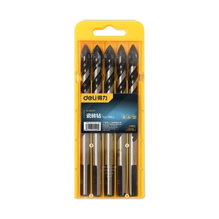 得力瓷砖钻头6mm混凝土打孔开孔合金三角玻璃水泥专用扩孔器大全