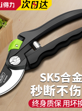 得力剪枝剪刀园林花艺修剪树枝剪刀果树剪刀粗大花剪园艺花卉剪子