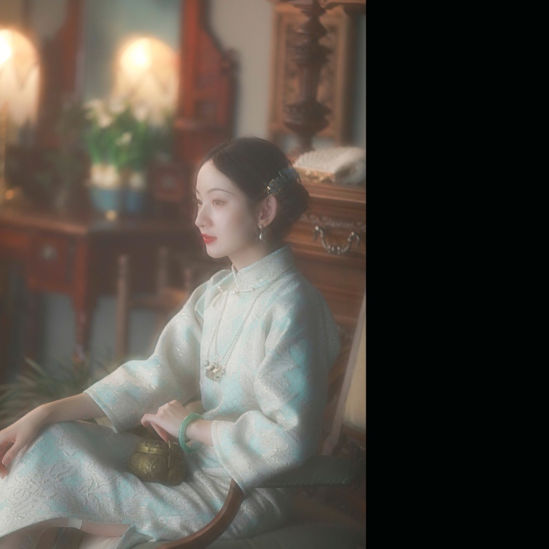 玫瑰霜晓丨一城风絮丨加厚旗袍