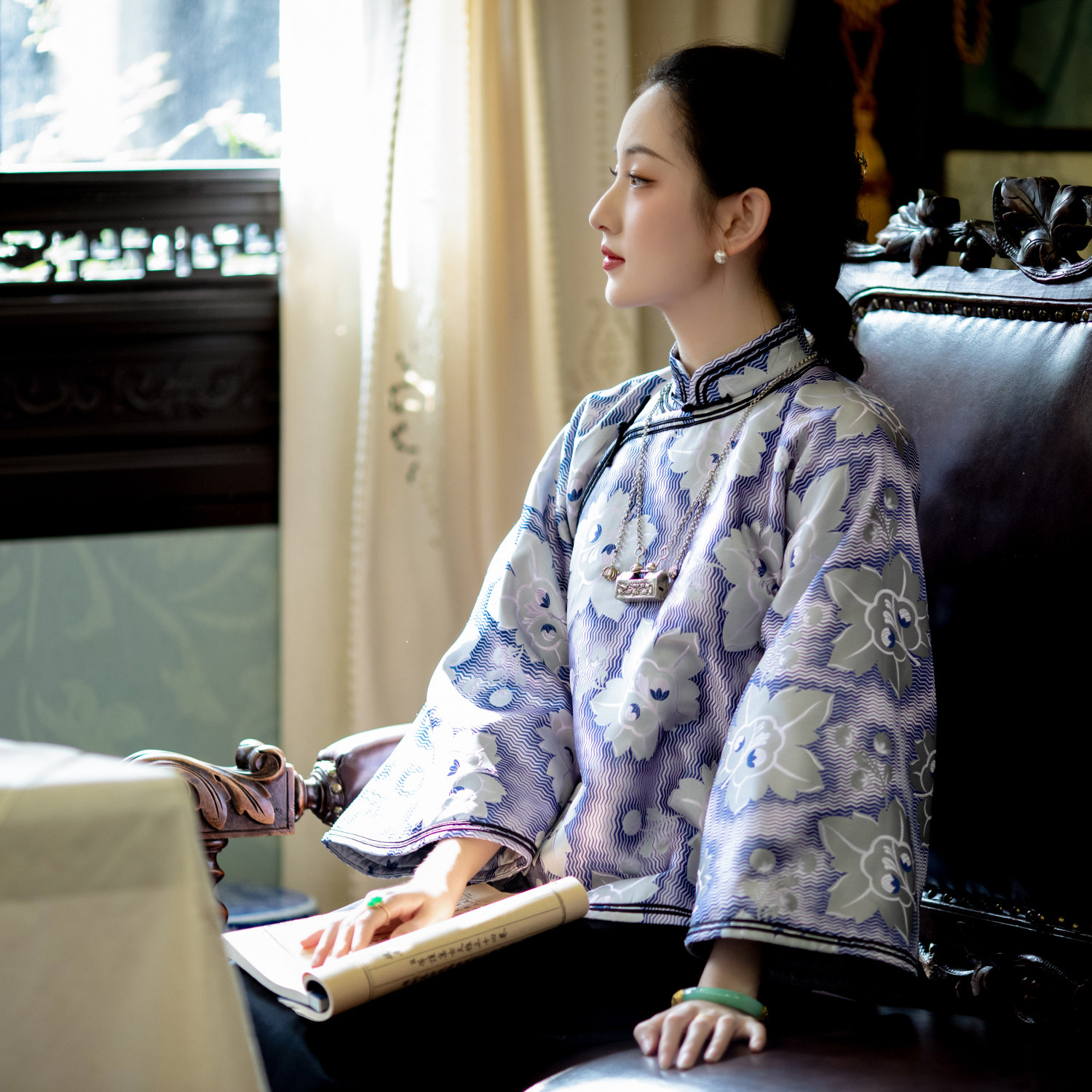 曦晚枫林丨一城风絮丨秋冬夹棉袄