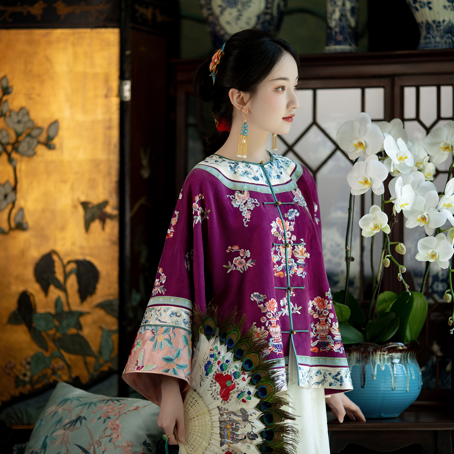 秋玉晚研丨一城风絮丨清汉女上衣