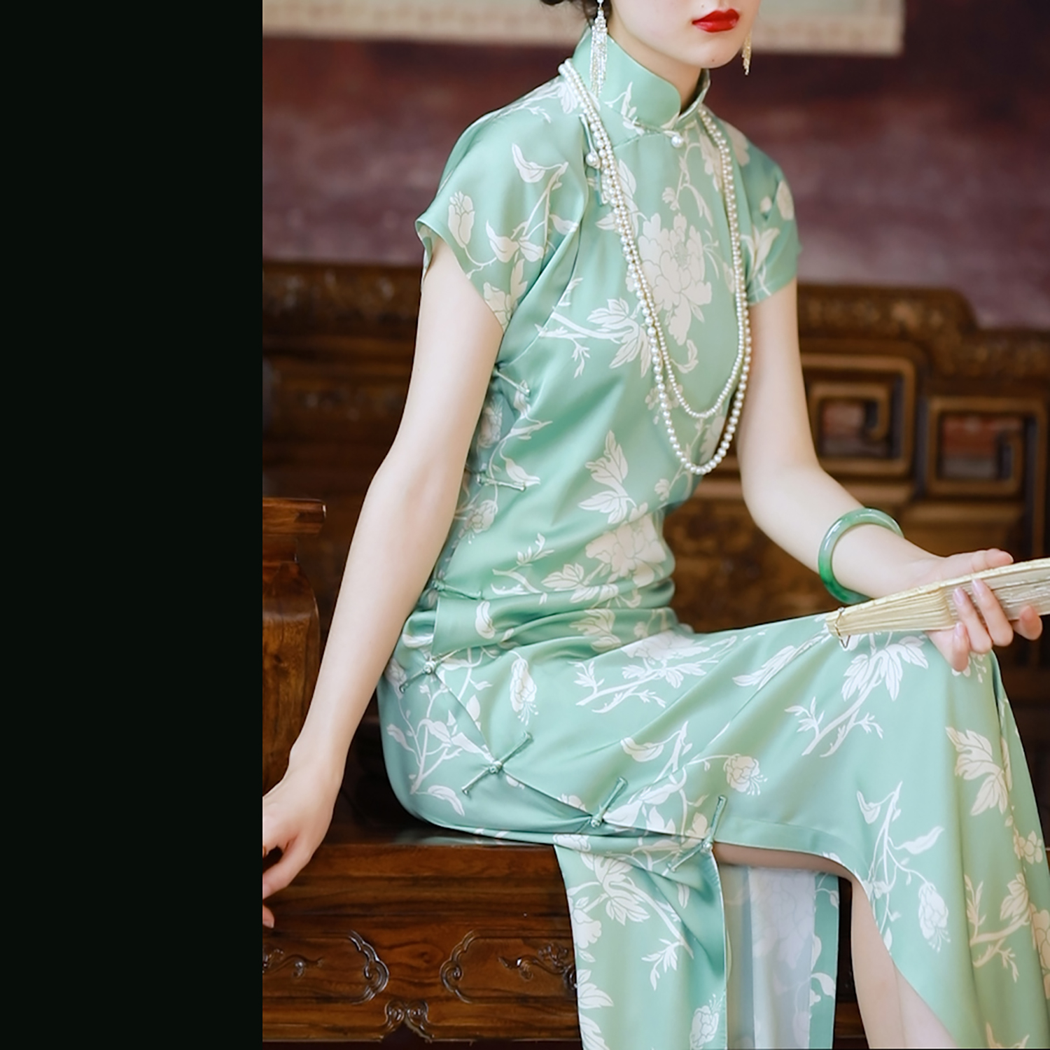 春露华浓丨一城风絮丨盘扣旗袍