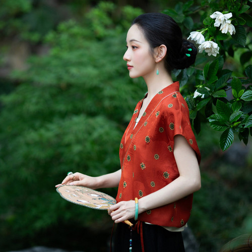 却月唐妆丨一城风絮丨汉元素上衣