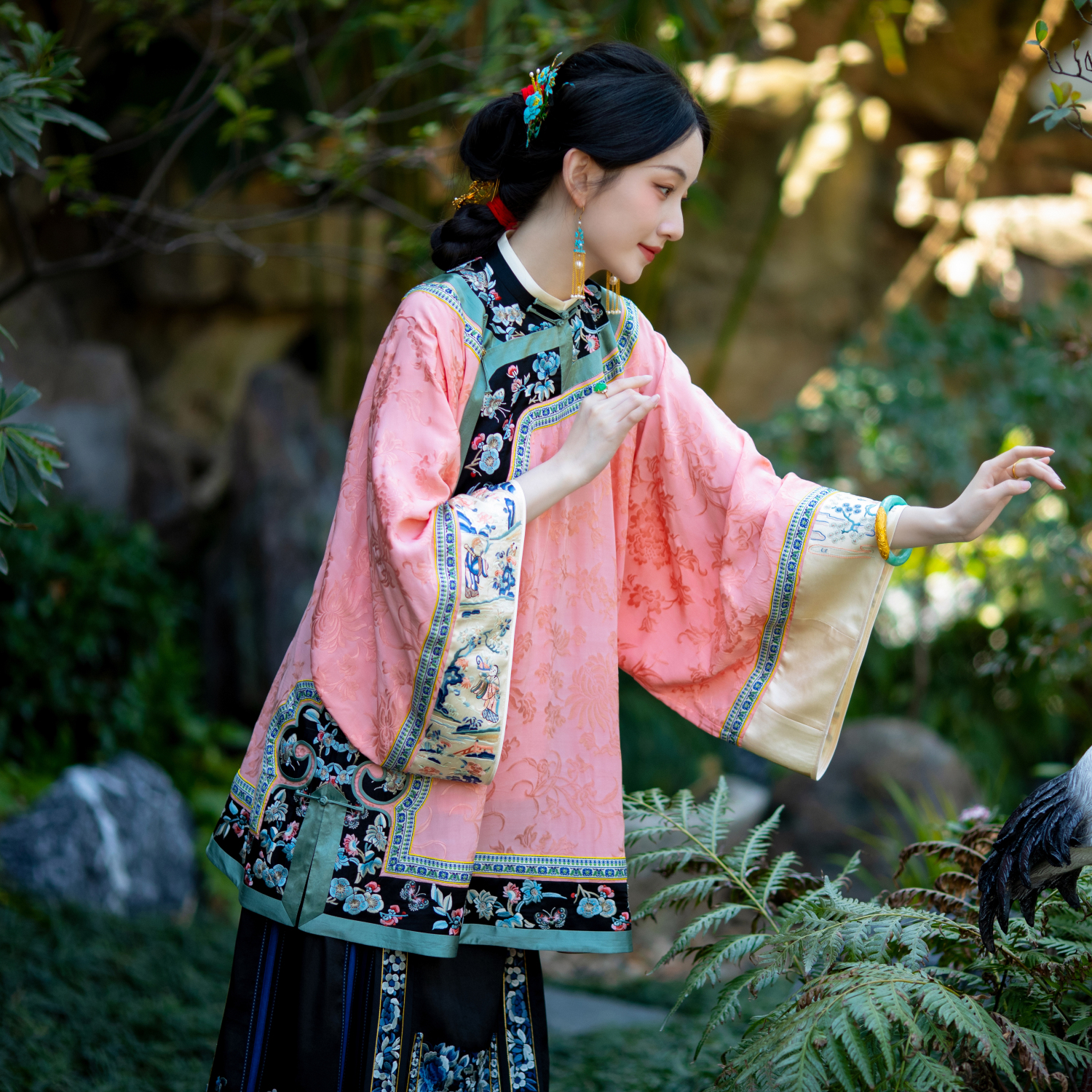 菊影芳华丨一城风絮丨清汉女上衣