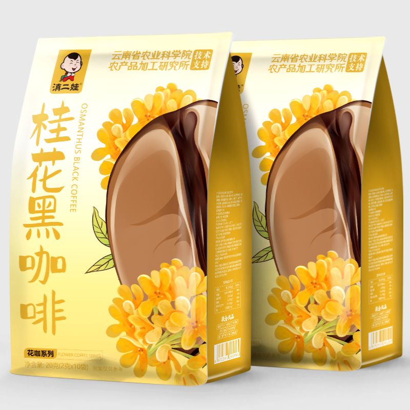 农科院桂花黑咖啡0脂肪无糖精