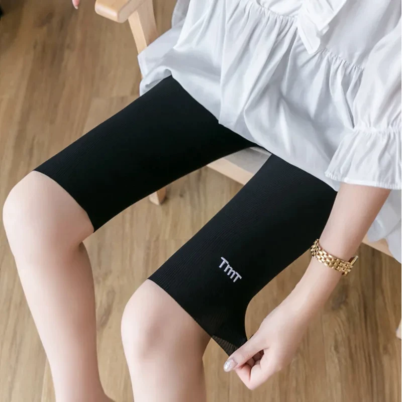 Trousers, thin leggings, elastic summer safe protective underware for cycling, plus size