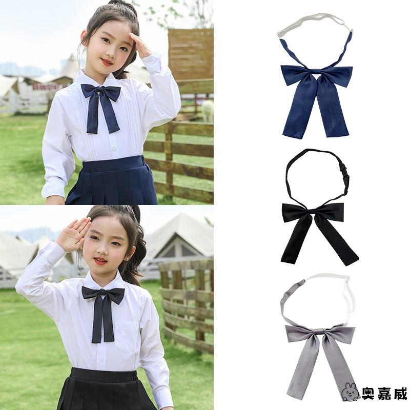 儿童领结男童女童宝宝jk衬衫校服园服背带演出表演蝴蝶结领花免打