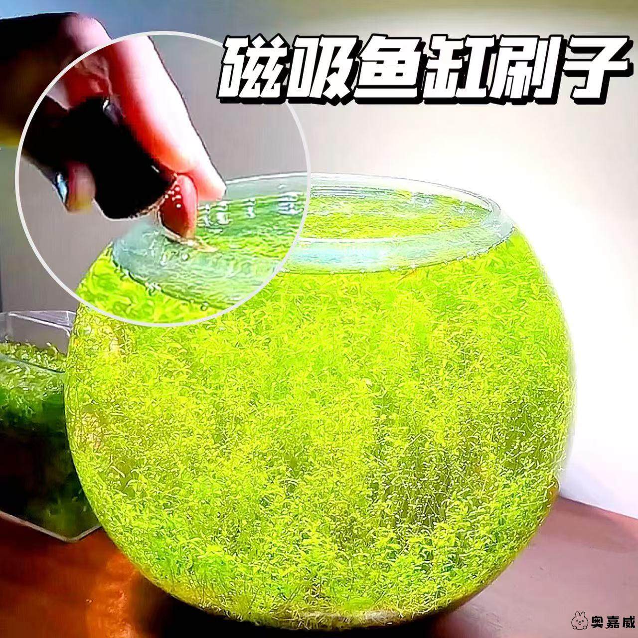 鱼缸磁吸刷子强磁力硅胶玻璃刷杯壁内侧清理清洗神器鱼缸专用刷子,宠物/宠物食品及用品,鱼缸清洁用具,淘宝优惠券,粉丝福利购,淘宝优惠卷