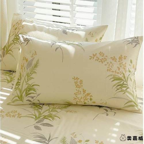 全棉枕套一对装纯棉枕头套儿童家用单个枕芯