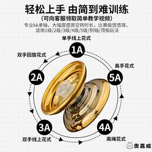 儿童自动回旋溜溜球合金金属悠悠球发光竞技yoyo死睡眠活睡眠玩具