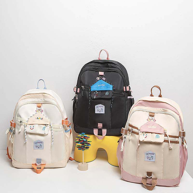 可爱房子书包女ins背包初中高中大学生轻便大容量双肩包外出旅游