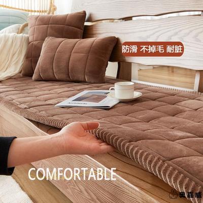 冬季实木沙发坐垫2025新款垫子四季通用防滑毛绒加厚红木可机洗