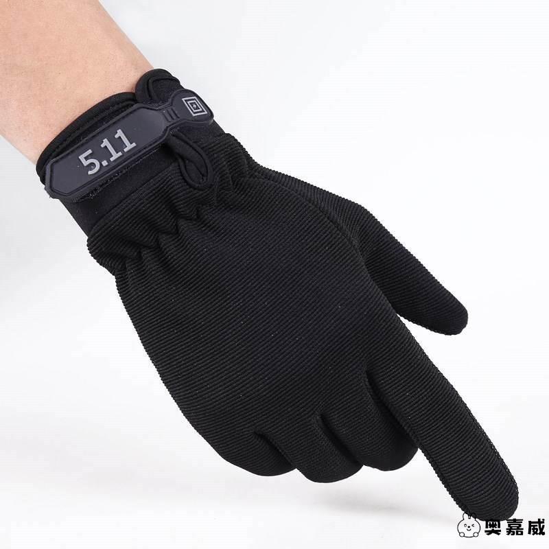 网红战术防滑触屏军迷骑行格斗防晒骑车透气511长直全指半指手套n