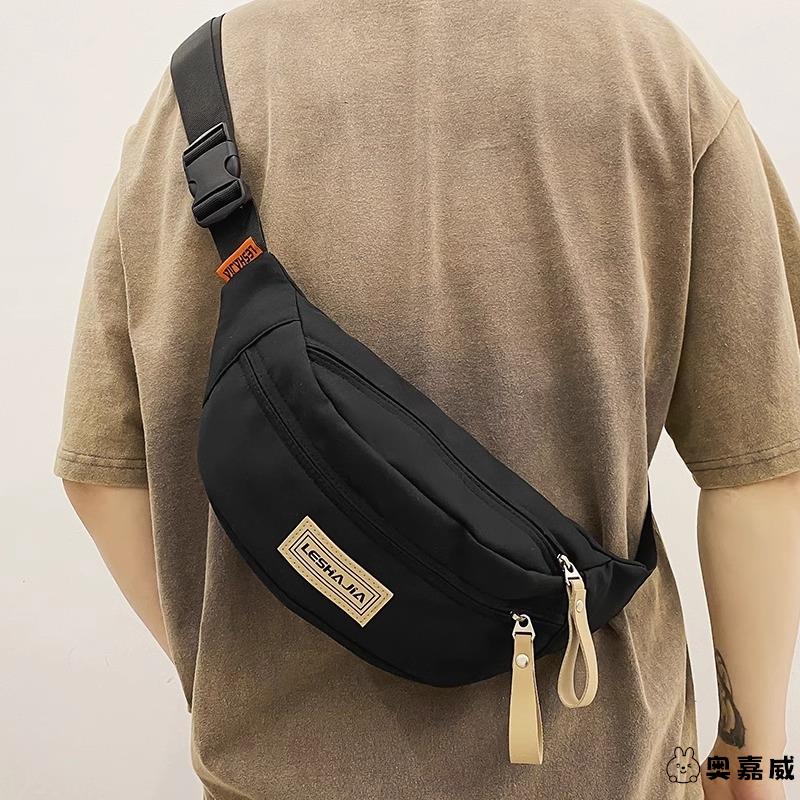 手机包男2025新款潮牌斜挎包款单肩小背包运动手机腰包胸男生包包