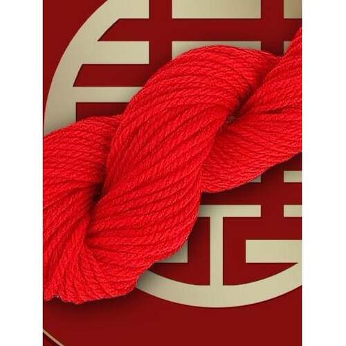 结婚红线绳陪嫁红毛线团用的大喜事专用线腈纶娃娃毛线大红色粗棉