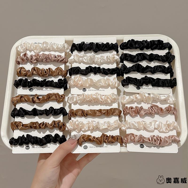 头绳女高弹力耐用皮筋发绳高级感法式小肠发