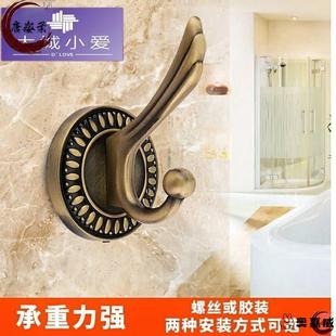 //门上仿古挂衣钩欧式古铜衣帽钩衣架门后挂钩架壁挂单钩创意单个