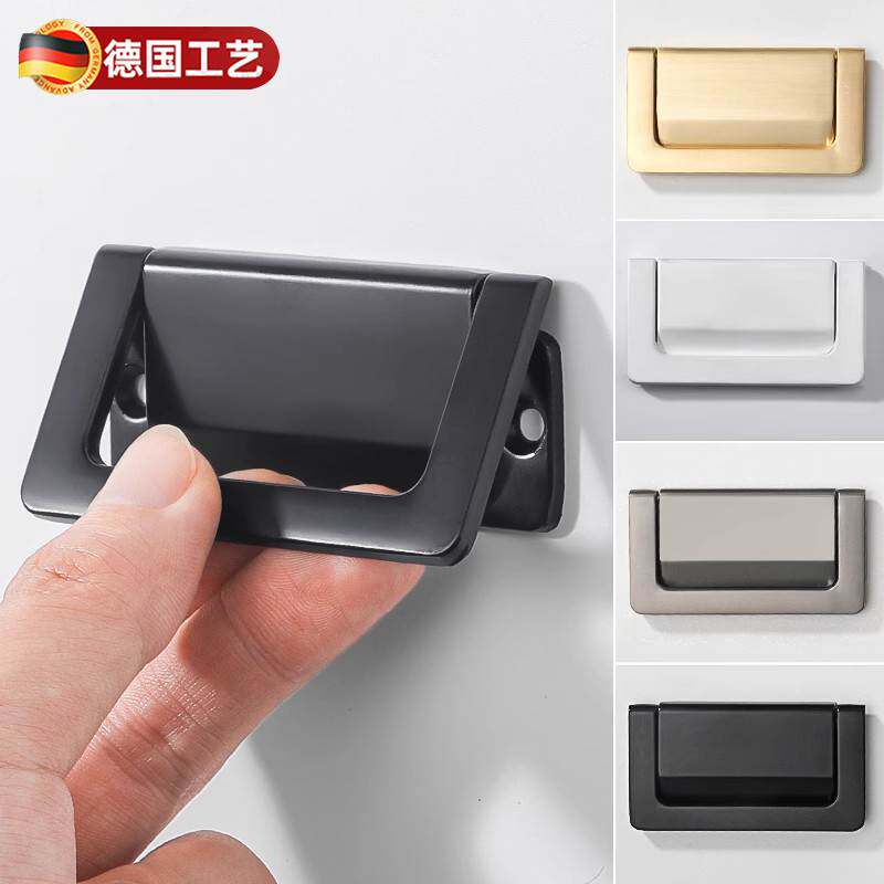 免打孔现代简约隐形平装暗拉手明装橱柜柜子抽屉衣柜门把手拉环