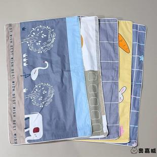 新款 家用大号48x74cm学生宿舍单人纯棉枕套40x60 全棉枕头套一对装