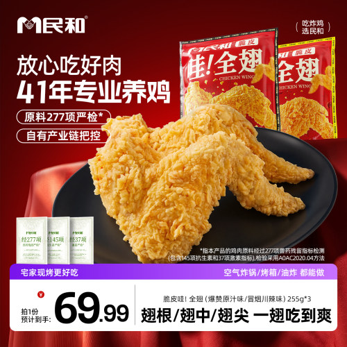 民和鸡翅烤翅超大全翅美味炸鸡