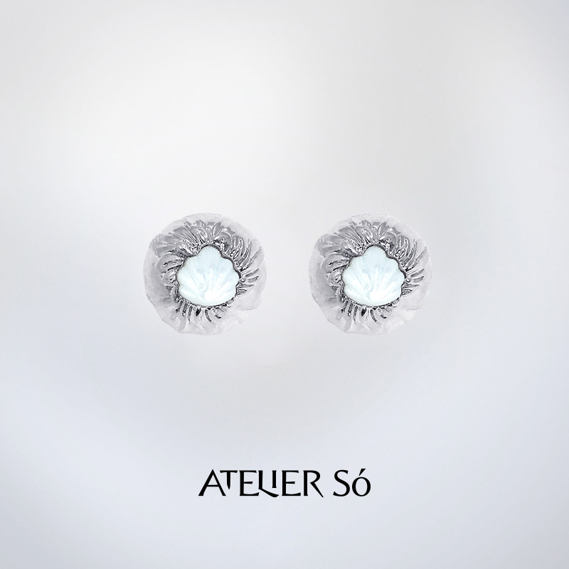 ATELIERSO圆珠925纯银耳钉