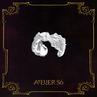 ATELIERSO 25AW克拉扇形S925纯银戒指