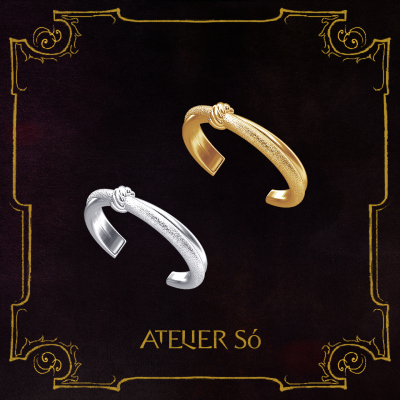 ATELIERSO25AW编织钉砂细戒指