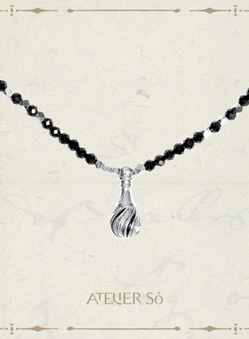 ATELIERSO 26SS 香水瓶串珠项链（水）
