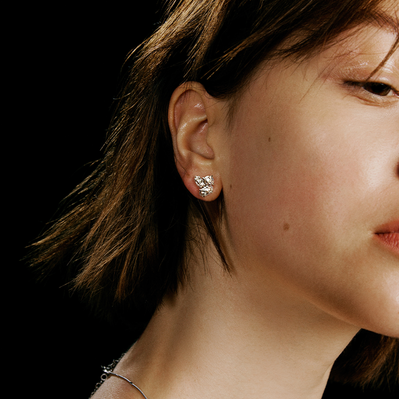 ATELIERSO倪索925纯银碎耳钉