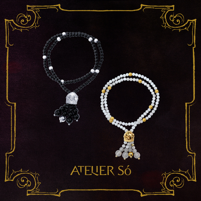 ATELIERSO黑曜石流苏手串