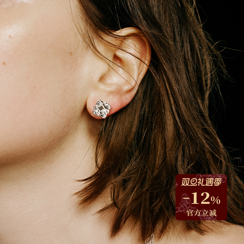 ATELIERSO倪索迷你繁星方耳钉