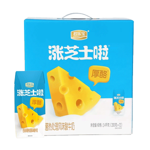 君乐宝酸奶涨芝士利乐钻200g*12盒常温酸奶礼盒装牛奶