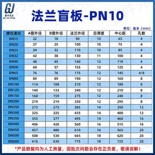 304不锈钢法兰盲板PN16堵片GB5010盲板盖RF突面pn10非标定制dn100